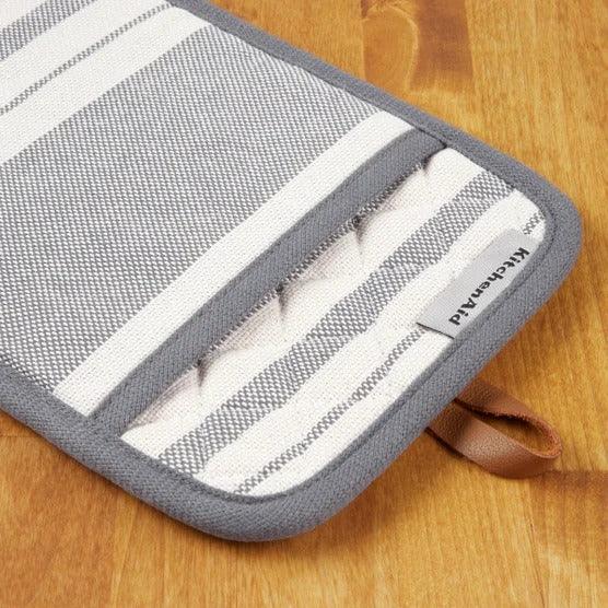 KitchenAid Vintage Stripe Pot Holder and Oven Mitt Set, 4-pack