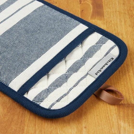 KitchenAid Vintage Stripe Pot Holder and Oven Mitt Set, 4-pack
