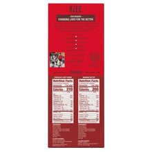 Variety pack bar box back with Nutrition Facts panels