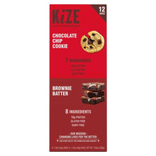 Variety pack bar box front with Chocolate Chip Cookie and Brownie Batter