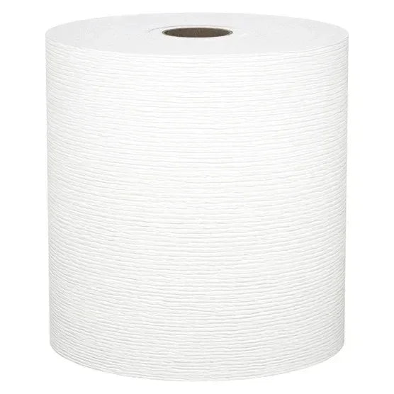 Kleenex Hard Roll Paper Towels 1-ply White, 600' per Roll, 6-count