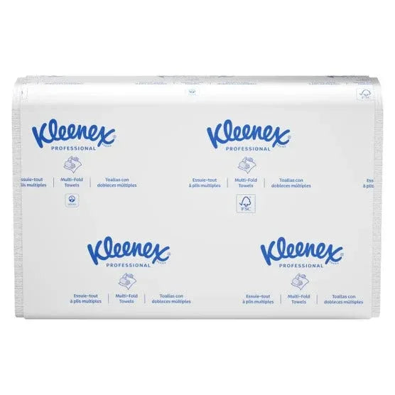 Kleenex Multifold Paper Towels 1-ply, White, 1 Case, 2400-count, 16-pack - USA MEGA SHOP