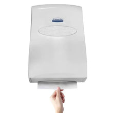 Kleenex paper towel dispenser with white sheets extending