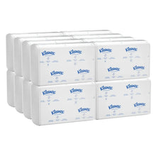 Kleenex white multifold paper towels, 1-ply packs stacked in case