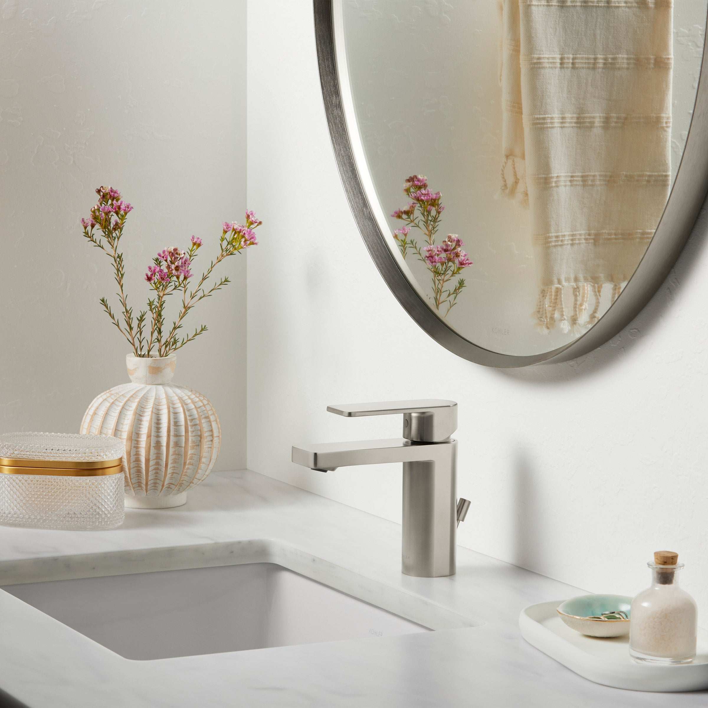 Kohler Orime 28" Round Framed Mirror