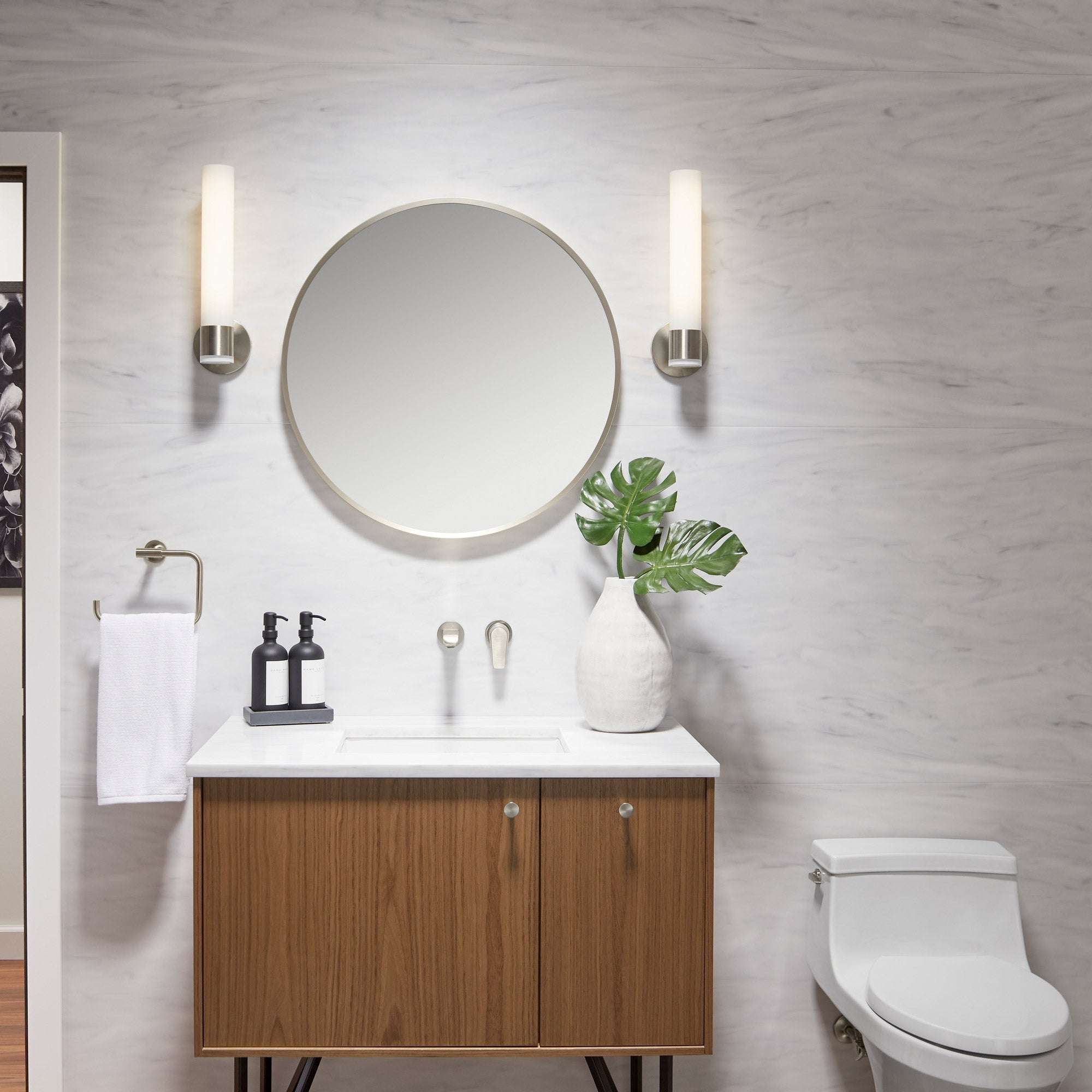 Kohler Orime 28" Round Framed Mirror