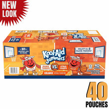 Kool-Aid Jammers orange pouches box top view with basketball edition 40 count