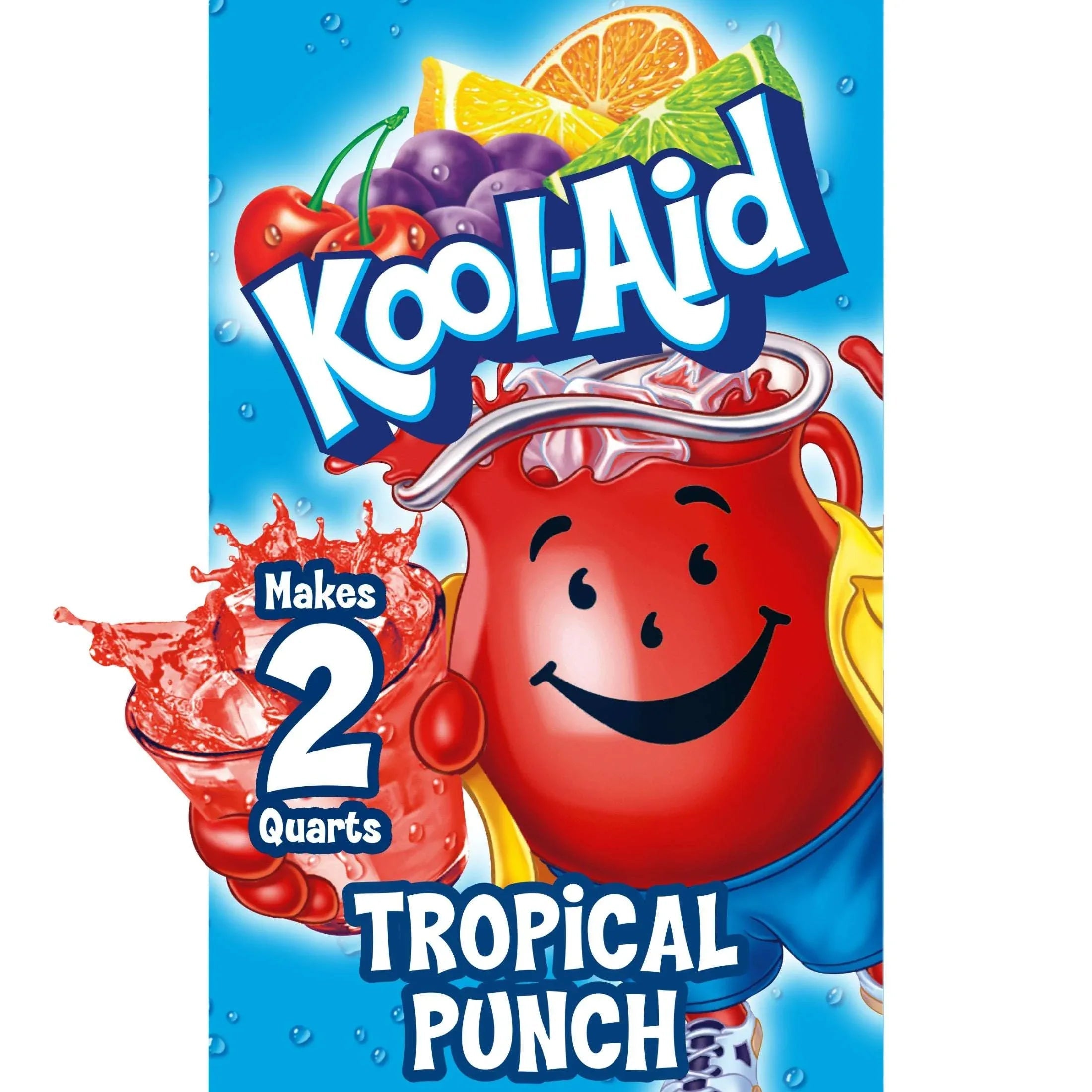 Kool-Aid Unsweetened Blue Raspberry Lemonade Powdered Drink Mix, 0.22 oz. Packet