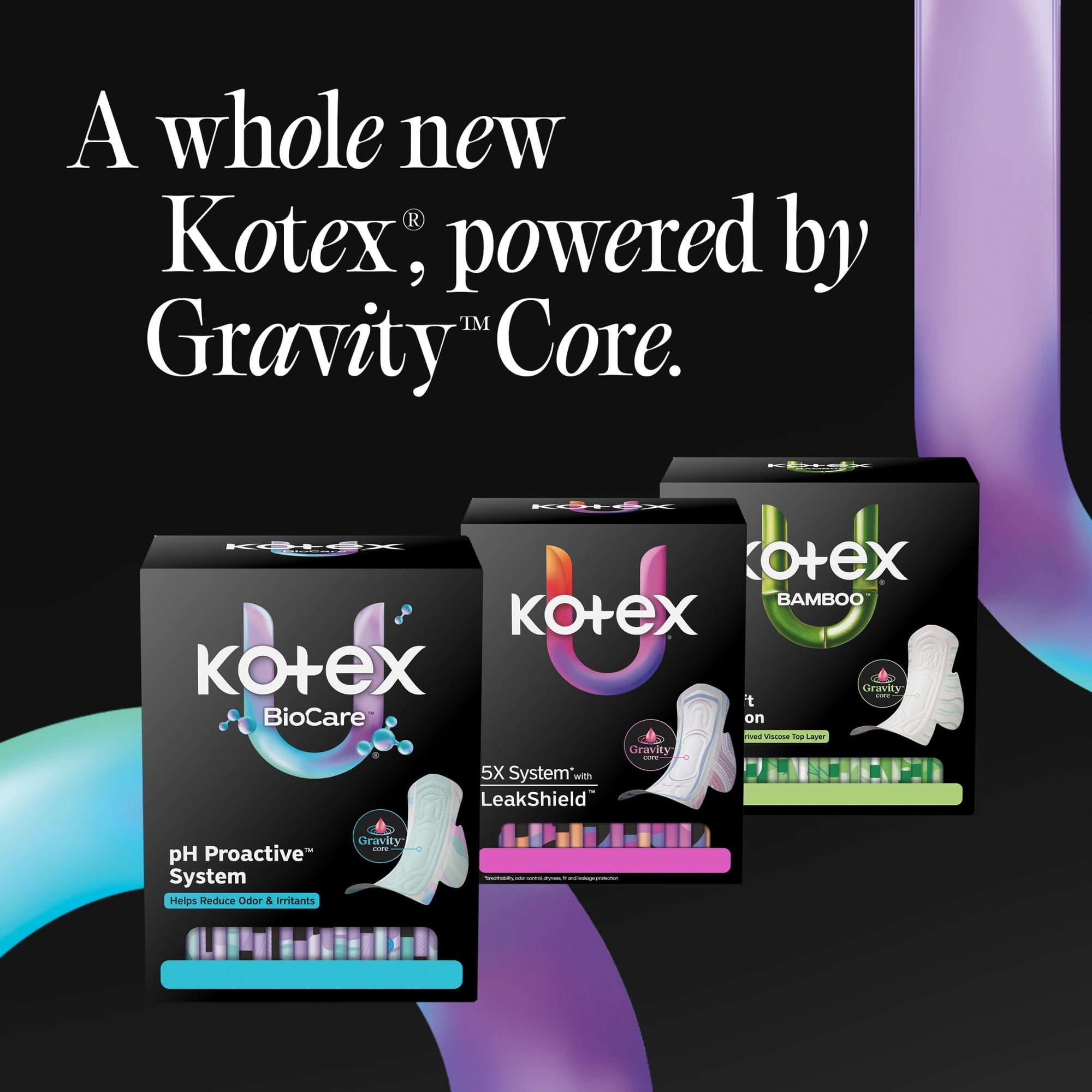 Kotex BioCare Ultra Thin Pads with Wings, Heavy Absorbency, 24 Count (PACK OF 3 )