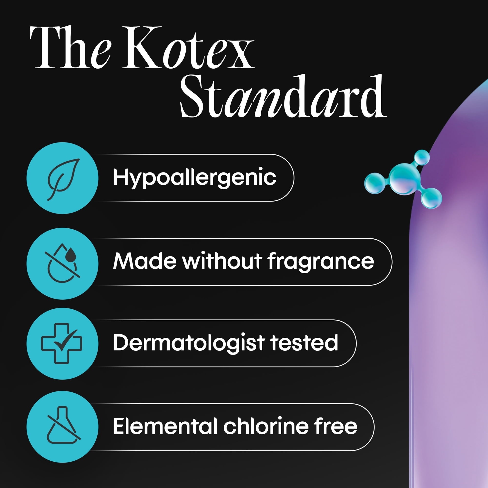 Kotex BioCare Ultra Thin Pads with Wings, Heavy Absorbency, 24 Count (PACK OF 3 )