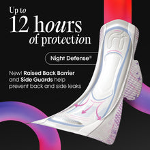 Ultra thin overnight pad with wings and side guards, white absorbent pad shape