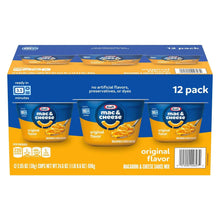 Kraft mac and cheese dinner cups, 12 pack box with original flavor graphics