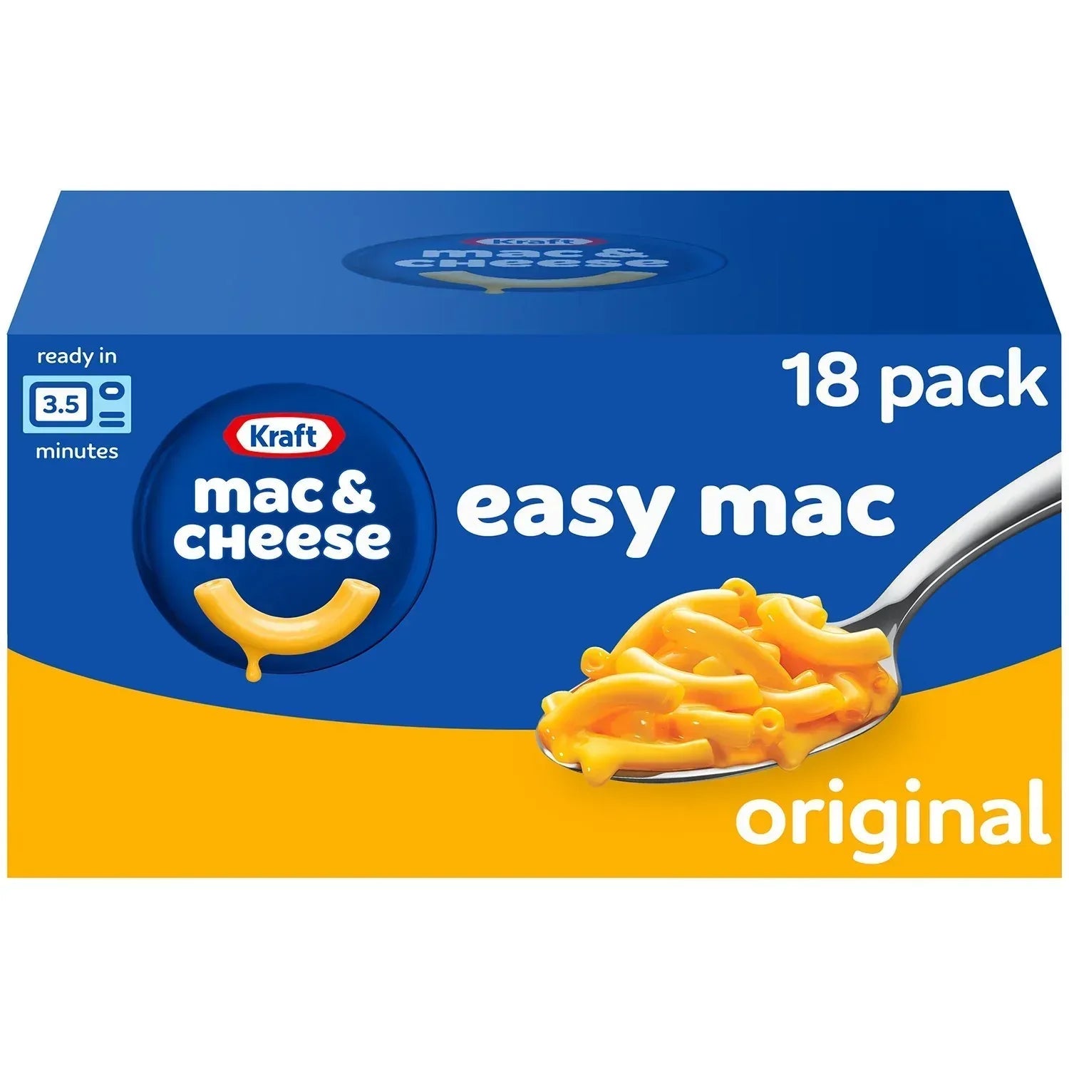 Kraft Easy Mac Original Flavor Single-Serve Pouches 18 pk.