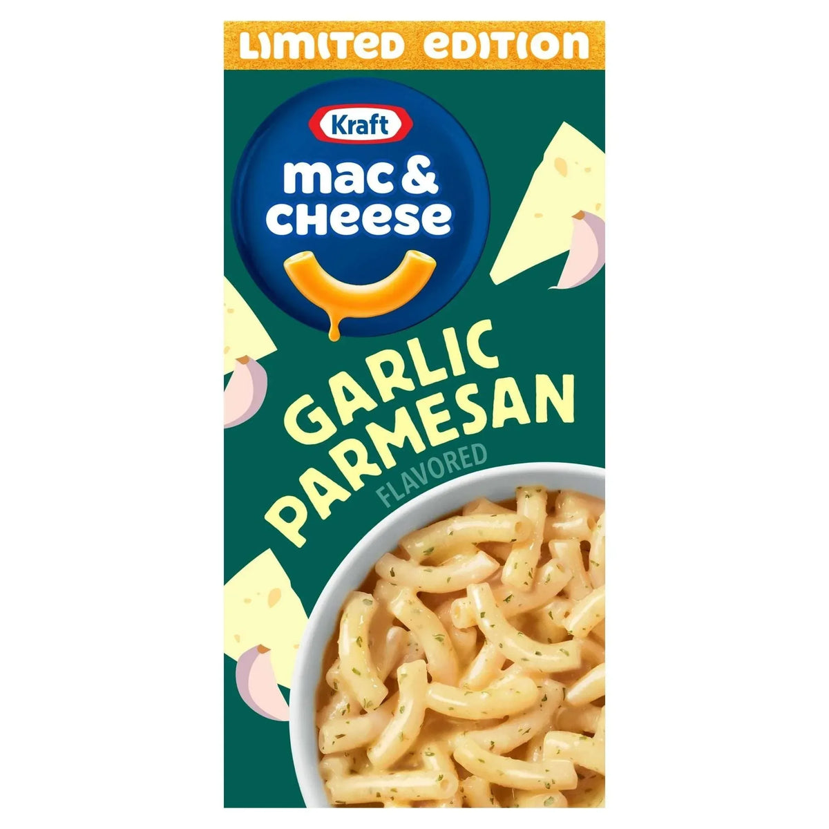 Kraft Garlic Parmesan Flavored Mac & Cheese Macaroni and Cheese Sauce Mix, Dinner Sides, 7.25 oz Box - USA MEGA SHOP