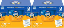 Microwavable mac and cheese cups box, original flavor, 8-pack, no artificial flavors