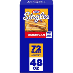 Kraft Singles American Cheese Slices 3 lbs., 72 ct. - USA MEGA SHOP