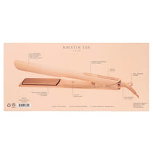 Kristin Ess Hair 3-in-1 ceramic flat iron retail box with features and settings