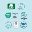 Kudos diaper package graphic listing cotton liner features