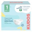 Kudos cotton liner diapers, Size 1 package front
