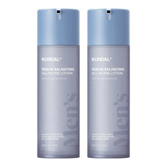 Kundal Classic Men's Aqua Sebum Balancing All in One Lotion, 5.07 fl oz, 2-pack