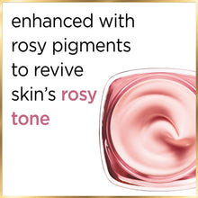 Rosy tone face moisturizer tub with enhanced rosy pigments text