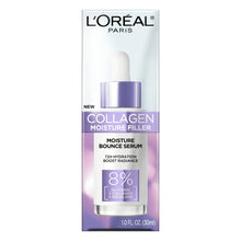 L'Oreal Collagen Moisture Filler serum box, white and purple label