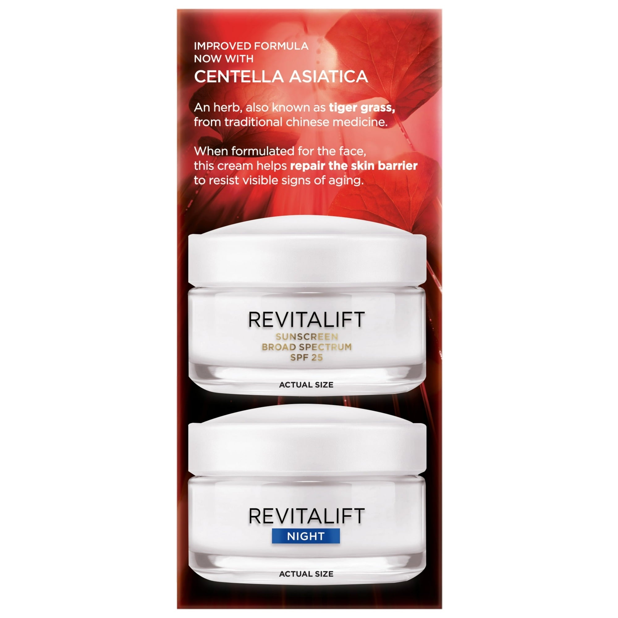 L'Oreal Paris Revitalift Anti-Wrinkle Skincare Set, Day Moisturizer with SPF 25, 1 kit
