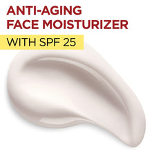 Anti-aging face moisturizer with SPF 25 cream swatch