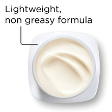 Lightweight, non-greasy face moisturizer cream swatch in jar