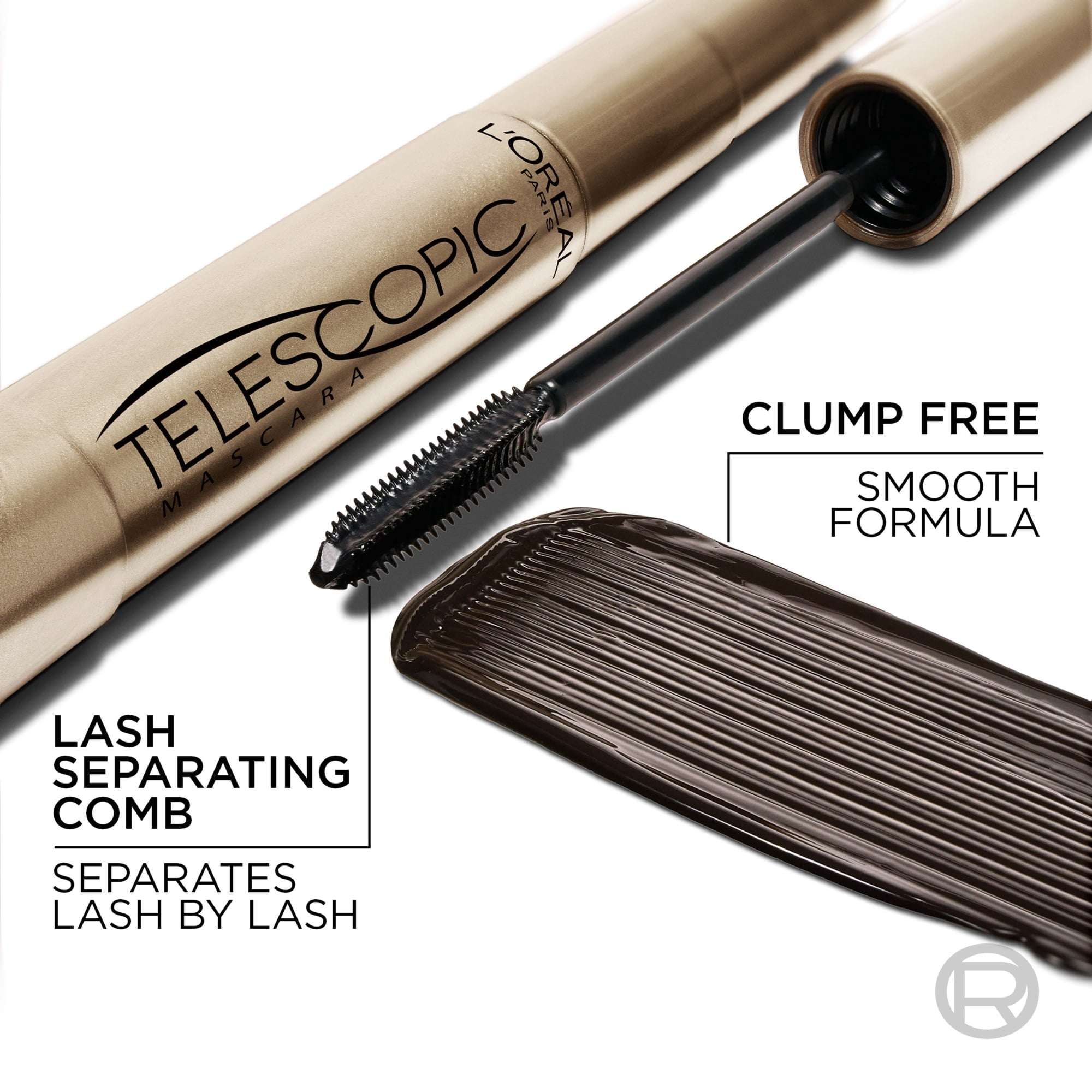L'Oreal Paris Telescopic Original Washable Intense Lengthening Mascara, 0.27 fl. oz.