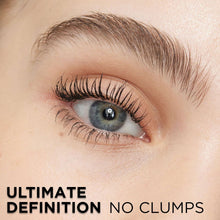 Close-up eye with defined lashes from lengthening mascara, no clumps