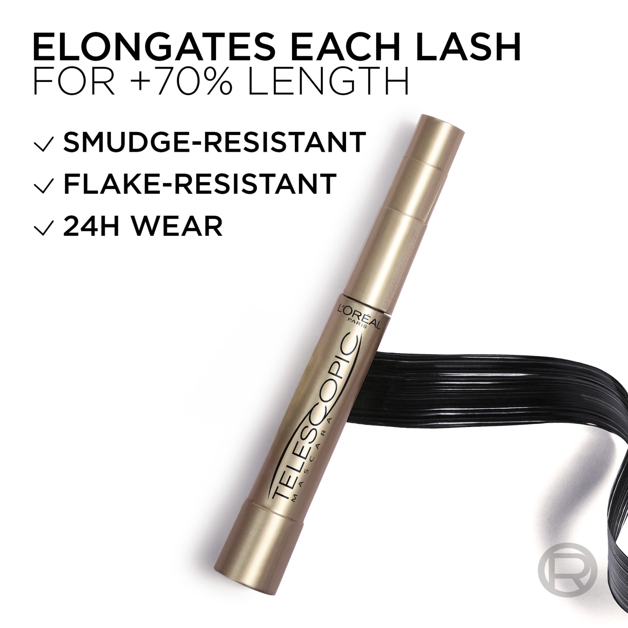 L'Oreal Paris Telescopic Original Washable Intense Lengthening Mascara, 0.27 fl. oz.
