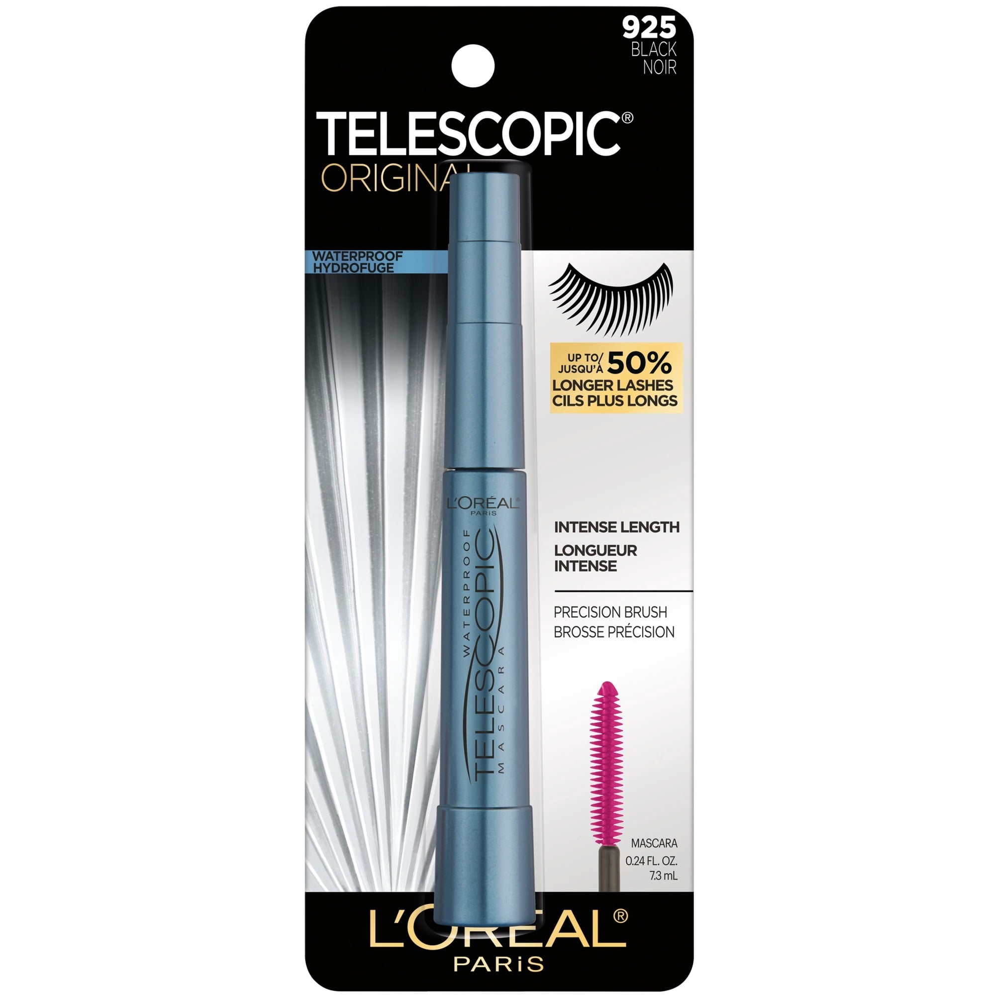 L'Oreal Paris Telescopic Original Washable Intense Lengthening Mascara, 0.27 fl. oz.