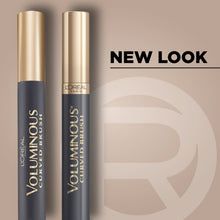 Voluminous Original mascara tubes with gold caps and dark barrels