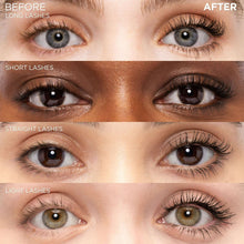 Close-up of eyes with voluminous mascara on lashes