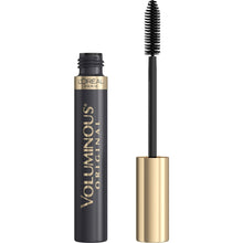 Washable bold eye mascara tube with wand and black bristles