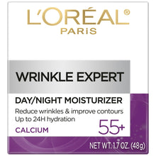 Wrinkle Expert face moisturizer jar, 55+ calcium, 1.7 oz (48 g)