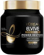 L'Oreal Elvive Total Repair treatment jar with gold cap and black label