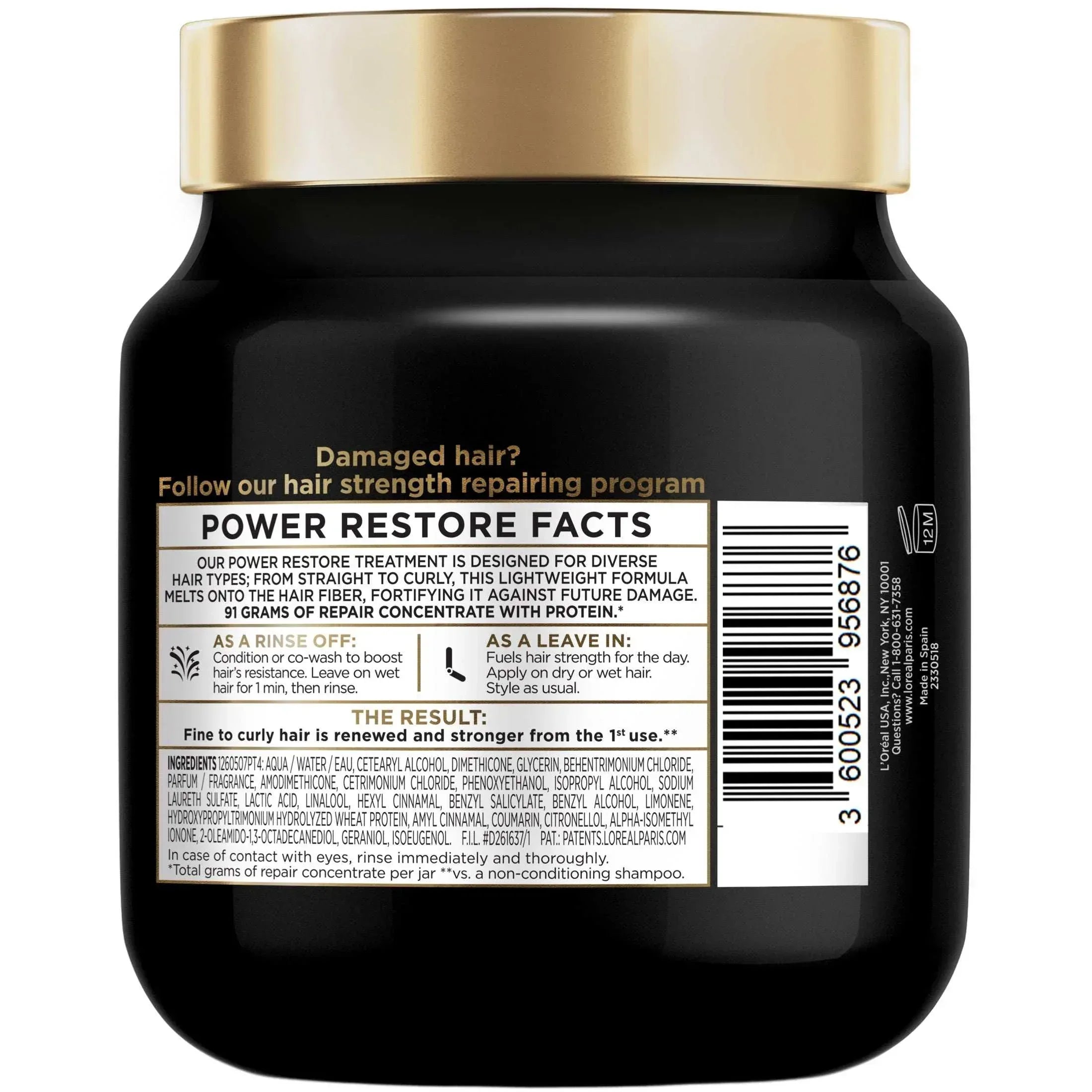 L'Oreal Paris Elvive Total Repair Multi-Use Treatment Scalp Care, for Damaged Hair, With Protein, 23 fl oz