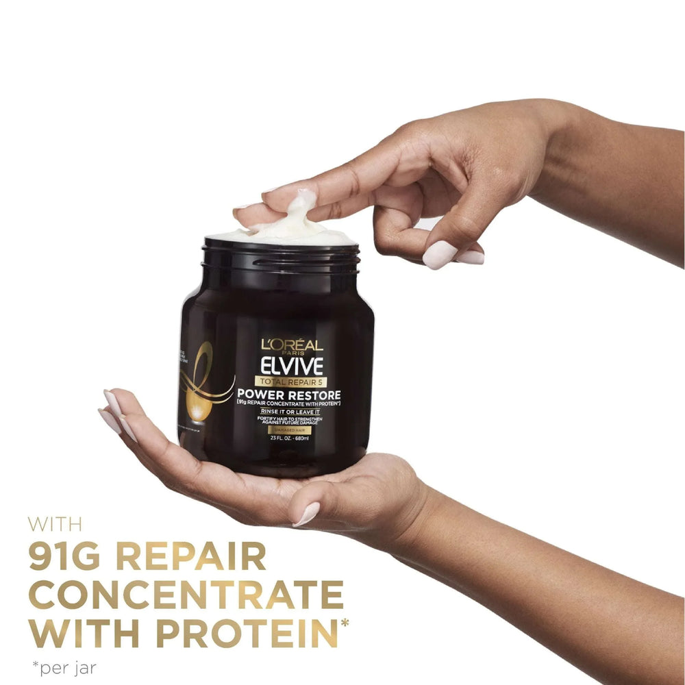 L'Oreal Paris Elvive Total Repair Multi-Use Treatment Scalp Care, for Damaged Hair, With Protein, 23 fl oz - USA MEGA SHOP