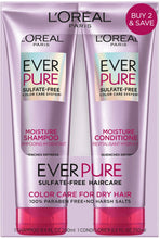 EverPure sulfate-free shampoo and conditioner kit with two purple bottles