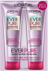 L'Oreal Paris EverPure Moisture Sulfate Free Shampoo and Conditioner, 1 Kit - USA MEGA SHOP