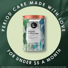 L. organic cotton tampon duo pack, 84 count, regular and super