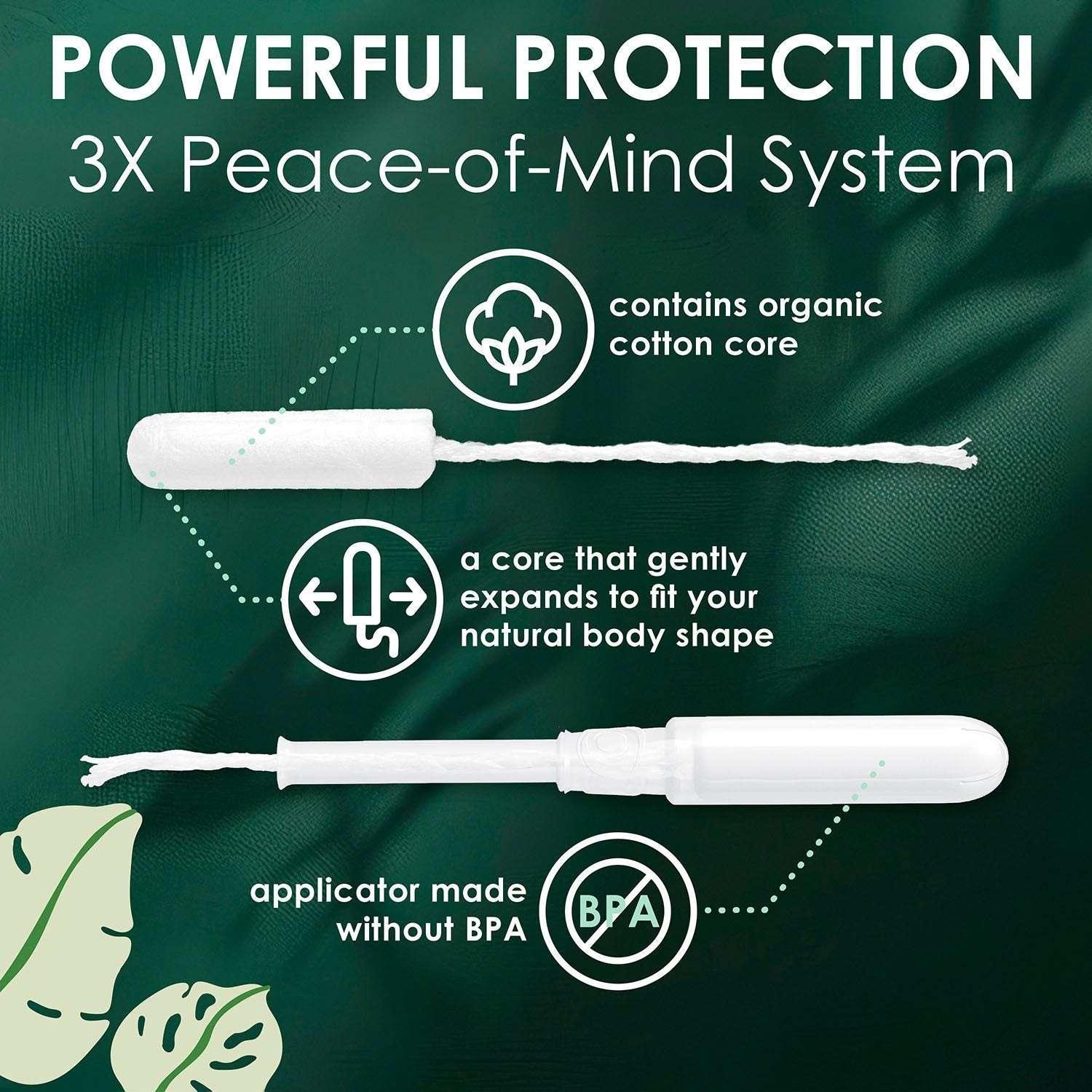L. Organic Cotton Tampons Duo Pack, Unscented, 84 ct.