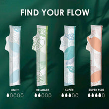 Unscented tampons assortment: light, regular, super, and super plus