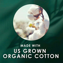 Ultra thin organic cotton pad with wings, white, organic cotton field circle