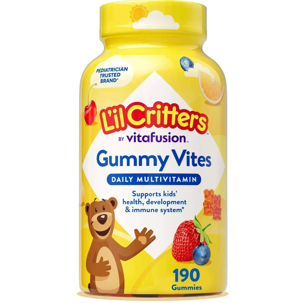L’il Critters Gummy Vites Kids Multivitamin Gummies, Mixed Fruit, 190 Count