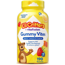 Kids gummy multivitamin bottle, yellow Lil Critters Gummy Vites, 190-count