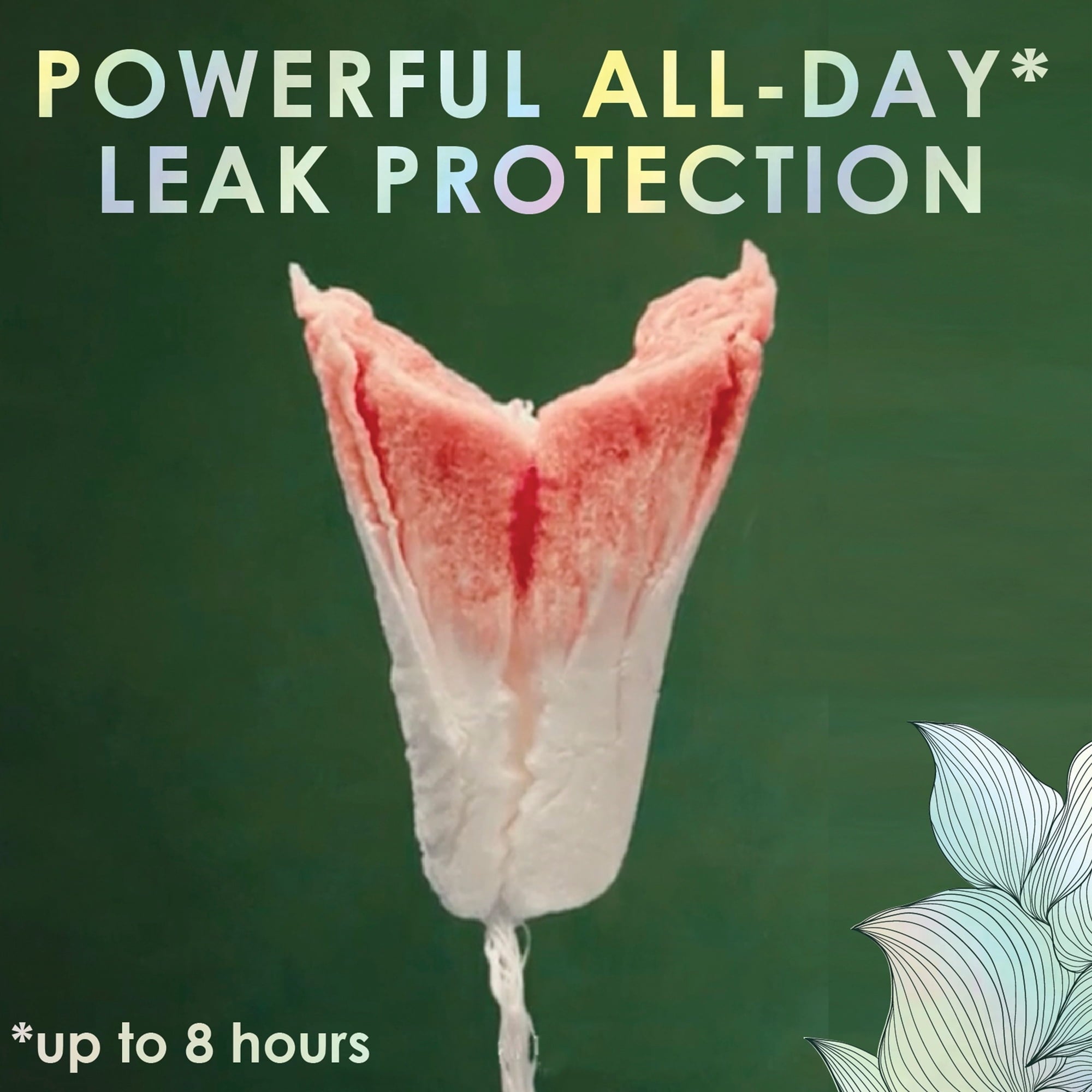 L. Tampons Super/Super Plus Absorbency, Made with Organic Cotton, 36 CT (PACK OF 3 )