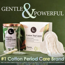 Overnight ultra-thin pad and box with cotton top layer packaging